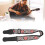 Leather Embroidered Guitar Strap, Adjustable, Red, Wear-Resistant 4