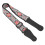 Leather Embroidered Guitar Strap, Adjustable, Red, Wear-Resistant 5