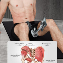 Allenatore regolabile per anca e coscia, pavimento pelvico per uomini, 26*10,5 cm