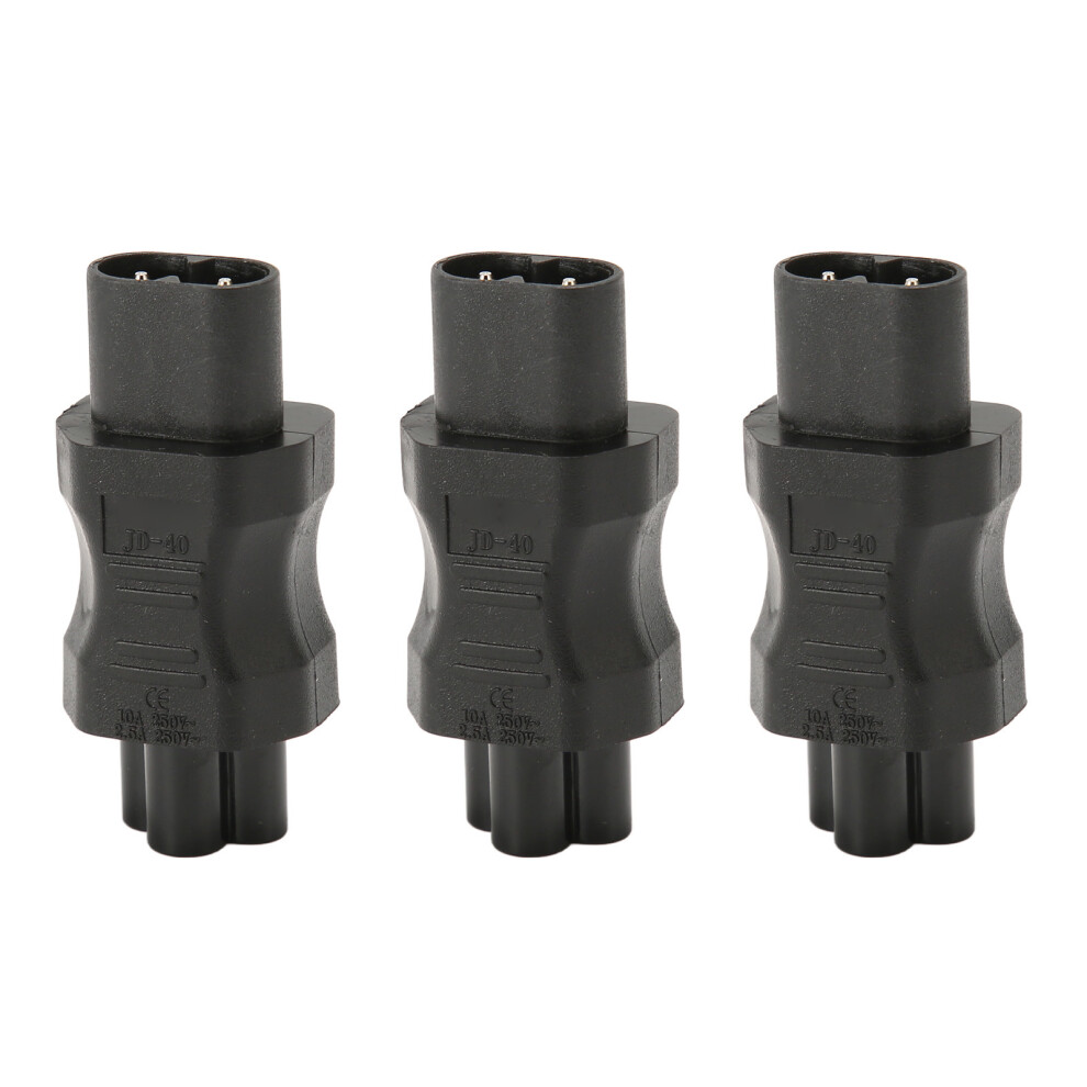 3Pcs Iec320 C8 To C5 Power Adapter 2.5-10A 250V 58X26x19mm 8431388184518