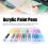 36 Colors Acrylic Paint Markers, Soft Tips, Easy Clean, PP Material 7