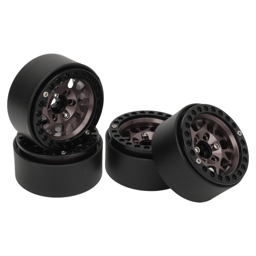 4pcs Titanium Beadlock RC Crawler Rims 2.2in Set