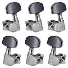 6Pcs Enclosed Locking Tuners 3L 3R Closed Knob Machine Heads Tuners Guitar Tuning Peg for Acoustic Guitar