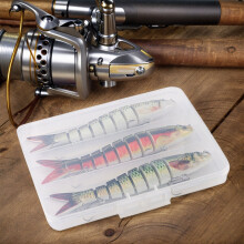 3Pcs Sinking Wobblers Fishing Lures Lifelike Multi Jointed Swimbait Artificial Bait for Pike Bass Trout