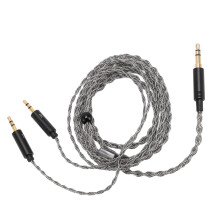 Cavo argentato da 1,2 m da 3,5 mm a due connettori da 2,5 mm per HE400S