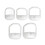 2-Set Beard Shaving Template, 5 Sizes, Clear White 8