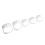 2-Set Beard Shaving Template, 5 Sizes, Clear White 12