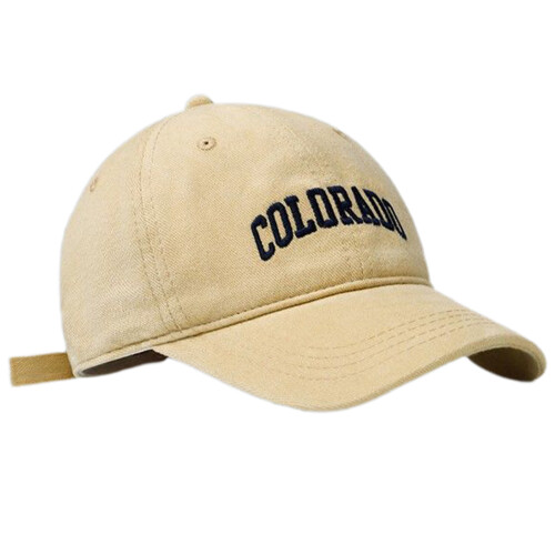 (Khaki) Unisex Baseball Cap with Letter Pattern 1