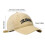(Khaki) Unisex Baseball Cap with Letter Pattern 3