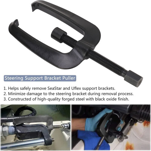 Hydraulic Steel Steering Support Bracket Puller for Seastar & Uflex 2