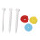 9 Pack Adjustable ABS Driver Tees for Low Friction, Multi Color 9