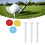 9 Pack Adjustable ABS Driver Tees for Low Friction, Multi Color 13