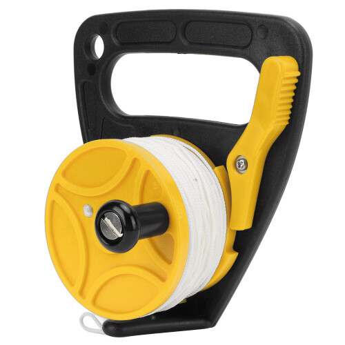 Carretes de buceo Carrete para dedo 46m Cable blanco Amarillo 1