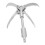 Grappling Hook 4 Folding Claw 868g 1.5cm Silver 7