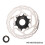 Edelstahl-Disc-Bremsscheibe, Center Lock, 140–203 mm, Silber 1