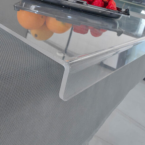 Acrylic Cutting Board 45x40x3 cm Clear Counter Lip 2