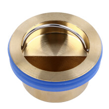 Robuster Messingbodenklempfer, 4,2x3cm, Duftwassersperre