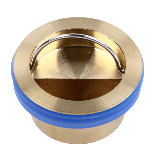 Robuster Messingbodenklempfer, 4,2x3cm, Duftwassersperre