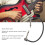Cavo patch per chitarra pedale 30 cm metallo nero 4