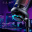 USB Gaming Condenser Microphone Computer Recording Microphone RGB Lighting Capacitor Microphone White 5