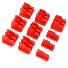 Portallaves rojo profesional 23 llaves 44,5 6 cm