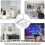 3pcs Acrylic Small Wall Shelf 252g 10x10x5cm Clear 7