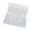 3pcs Acrylic Small Wall Shelf 252g 10x10x5cm Clear 9