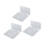3pcs Acrylic Small Wall Shelf 252g 10x10x5cm Clear 12