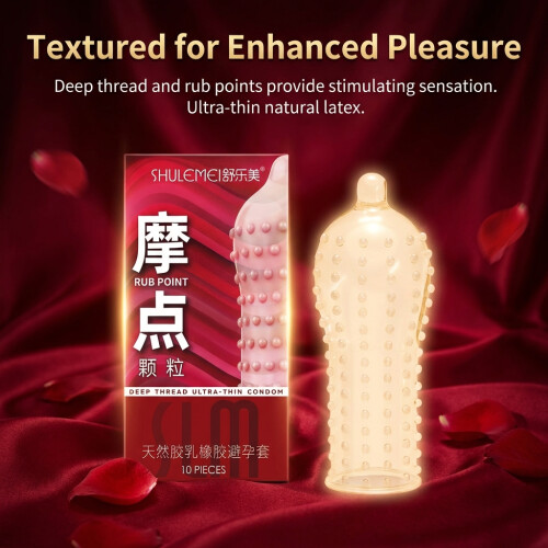 Ribbed & Dotted Ultra Thin Condoms 10pcs 1