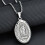 Portrait Pendant Silver 40mm Titanium Steel 6