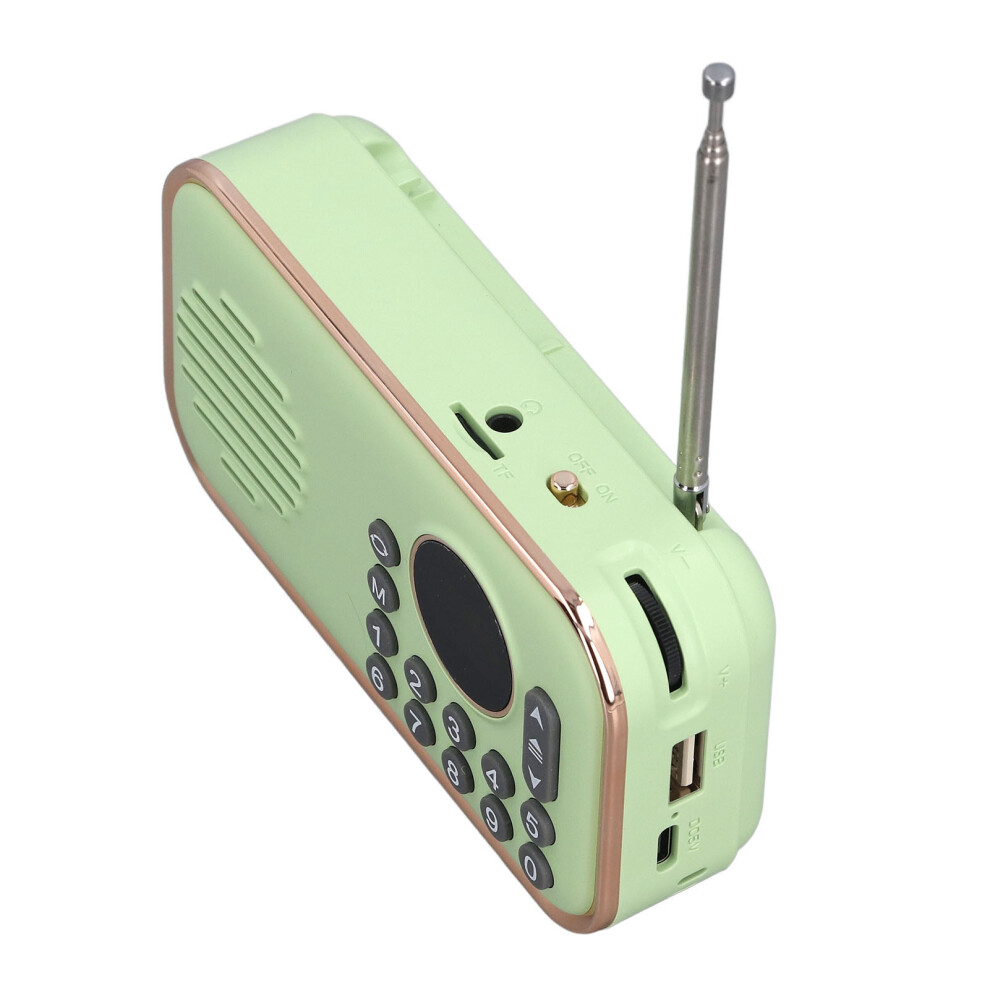 Portable Bluetooth Radio Speaker 123X35x165mm, 6H Playback Green 4611391041044