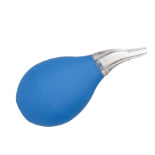 Soffiante nasale manual per bambini, pulitore nasale in PVC, colore blu, 9,1x4,5 cm