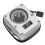 2X PC Water Cooling Flow Meter Indicator 12V Small 3pin Interface G1/4 Thread Pom Rustproof Computer Flow Meter Silver 2