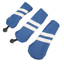 Golf Kopfhauben 3er Set PU Wasserdicht Blau