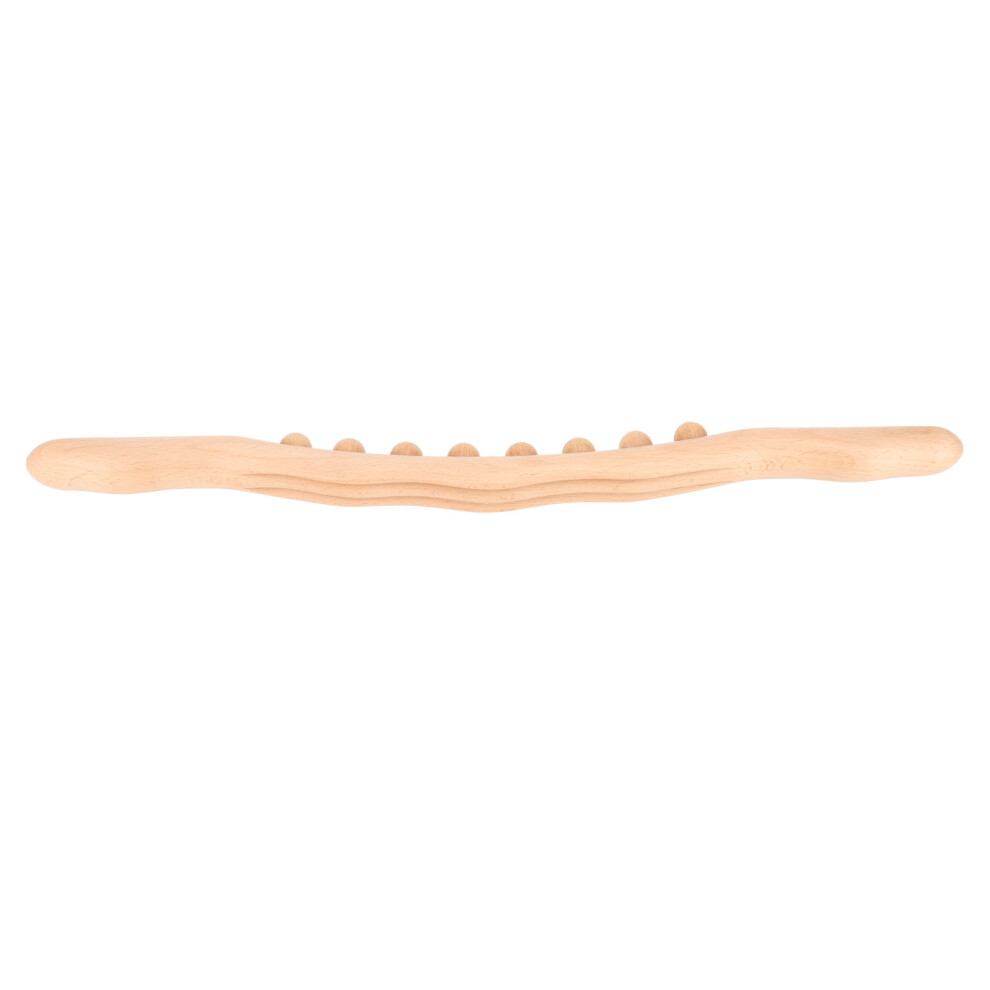 Handheld Beech Gua Sha Massage Tool 52cm for Neck & Back Relaxation