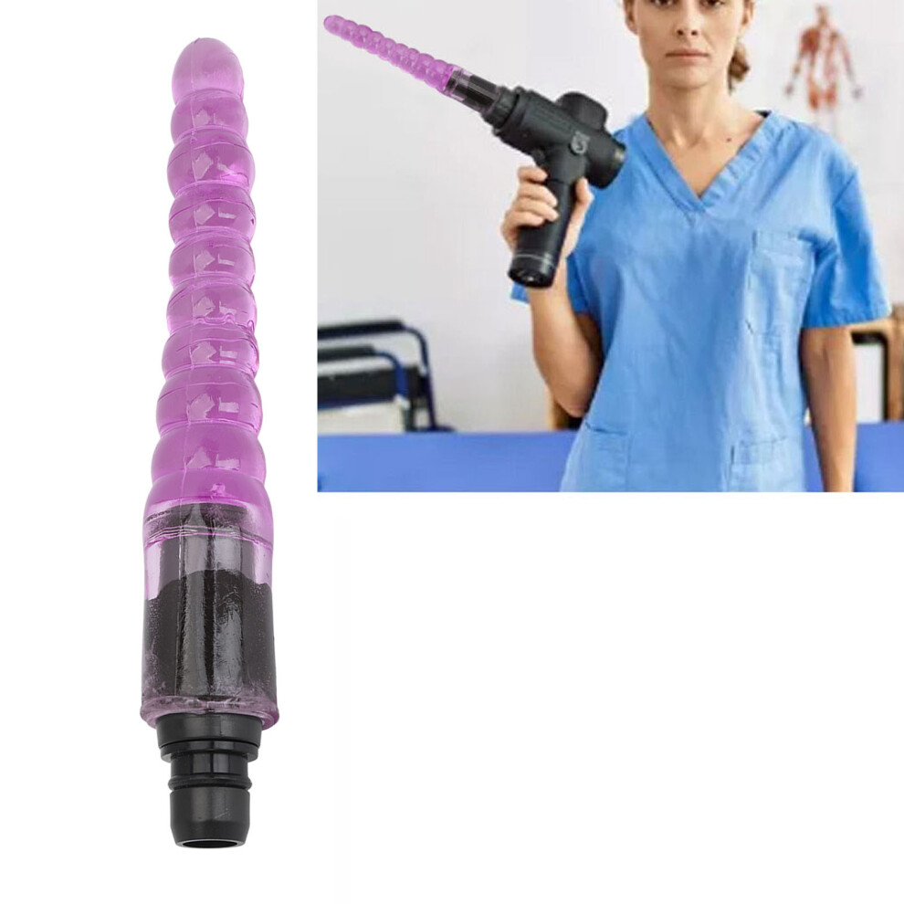 Purple Silicone Muscle Massager Head 0.71-0.75In