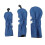 Golf Schlägerhauben Set PU 3 Größen Blau 1