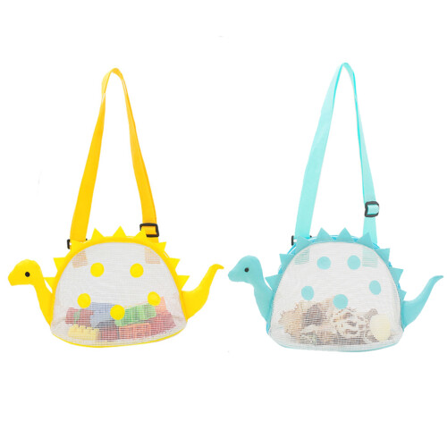 Dinosaur Mesh Beach Bag for Kids, 18x10cm