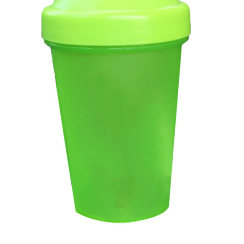 500 ml grüner PP Proteinpulver-Shaker mit Edelstahlkugel 2