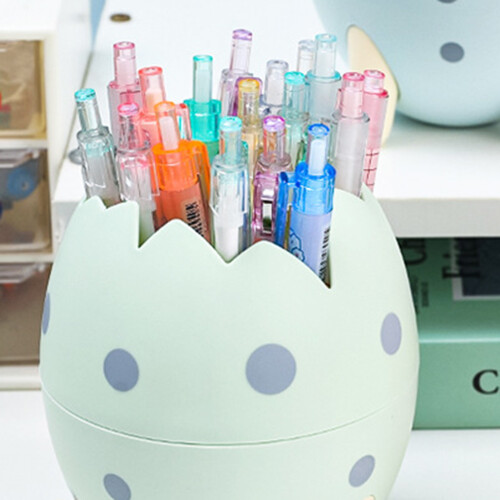 (Green) Dino Egg Trash Bin - Office Kitchen Decor 2