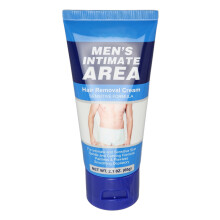 Crème dépilatoire pour homme 60 g Épilation sans douleur, douce pour la peau, pour les zones sensibles