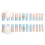 Blue Long Square Press-On Nails Kit for Women 2