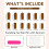 Blue Long Square Press-On Nails Kit for Women 3