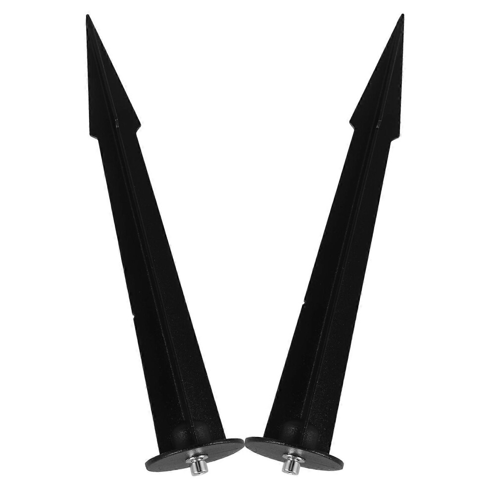 Aluminium Ground Spikes, 2-Piece Set, Die-Cast Aluminium, Black, For Outdoor Light Replacement Landscape Lighting Fixtures 6901508430068