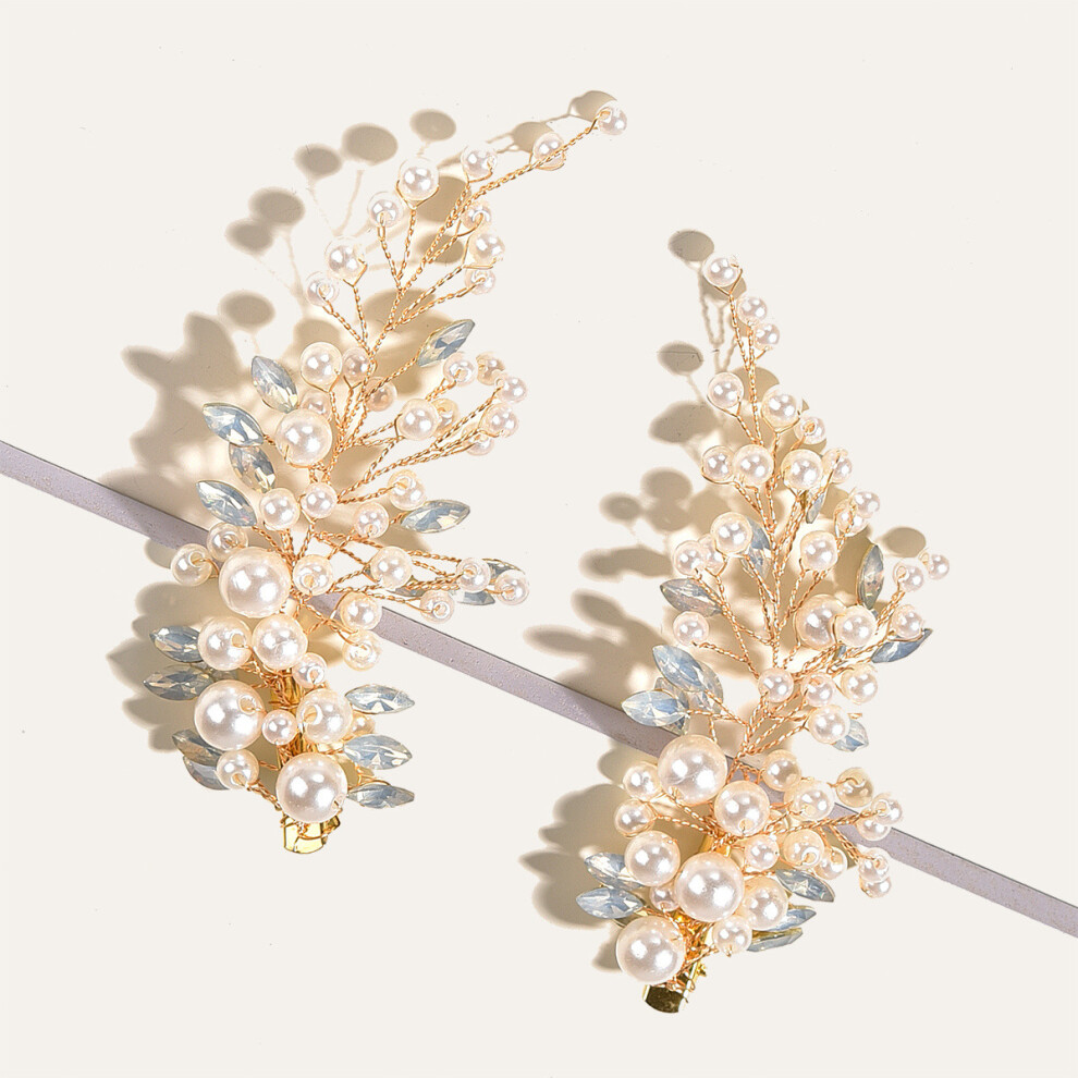 Dcph-Clothing Bridal Crystal Hair Clip - Retro Wedding Comb
