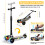 Gravity Steering Kids 2-12Y 600-770mm ColorfulLED 4