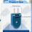 7 PCS Extension Cord Plug Replacement 2 Prong, Polarized,Electric Plug Rotatable Electrical Plug Extension Cord,US Plug 2