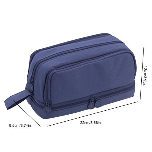 375 Blue Large Capacity Pencil Case 22x9.5x10 cm 1