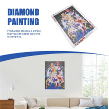 Kits de Pintura de Diamantes de Bricolaje para Adultos, Kit de Pinturas de Diamantes de Imitación de Cristal de Perforación Completa para la