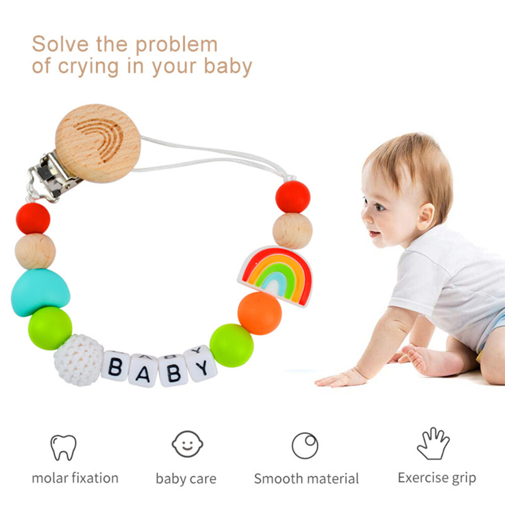 Roc-Electron (4) Silicone Pacifier Clip For Babies - Anti-Drop